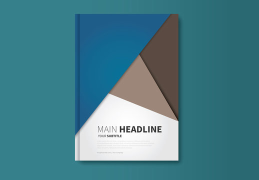 Geometric Book/Report Cover Layout 13