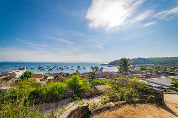 Obraz premium The fish village in Cu Lao Xanh island Qui Nhon Vietnam