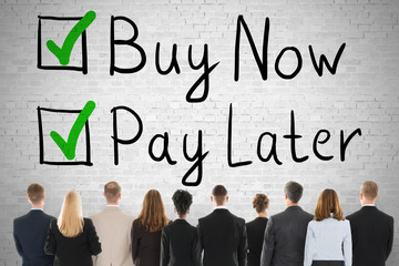 Business People Standing Against White Background