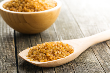 Brown cane sugar.