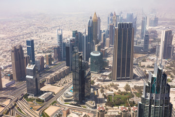 Fototapeta na wymiar Skyscrapers In Dubai, UAE
