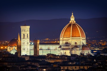 Fototapeta premium Florence Night Cityscape