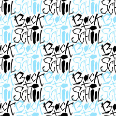 Back to school seamless pattern. Handwritting background for september design decoration.