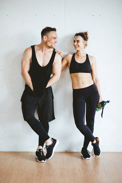 Couple In The Gym After Workout