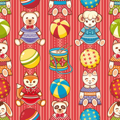 Child toy seamless pattern. Design element 