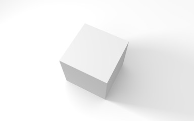 3d render of white object on a background