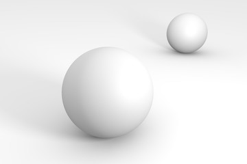 3d render of white object on a background