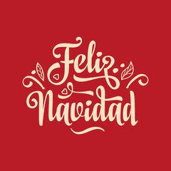 Feliz navidad. Christmas. Noel. Christmas banner on different languages. Xmas lettering design Merry Christmas greeting card. Navidad Postcard in Spanish. Christmas banner. Xmas Background in Spain