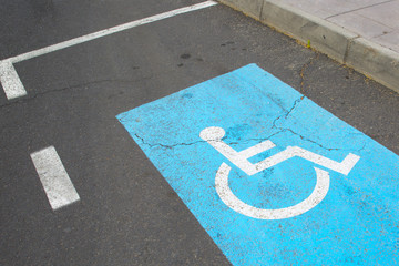 Parking place for invalids
