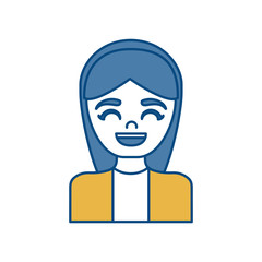 woman smiling icon