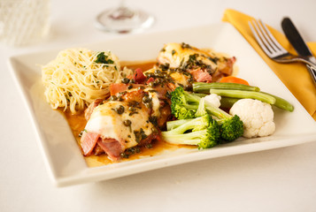 Italian Agnello alla scottadito Entree at an Italian Restaurant
