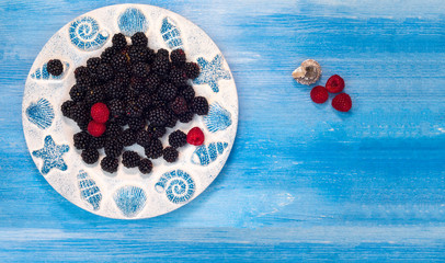 berries, raspberries, blackberry, blueberries,  background