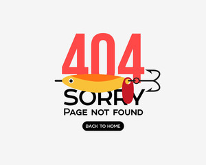 Page with a 404 error