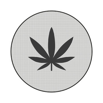 Gitter-Icon Hanfblatt