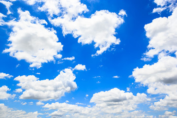 Clouds with blue sky background.