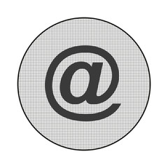 Obraz premium Gitter-Icon AT-Symbol