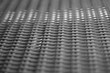 plastic chair black basket weave pattern, for background