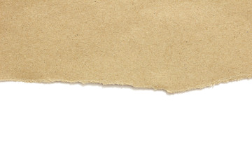 close up of a vintage note paper on white background