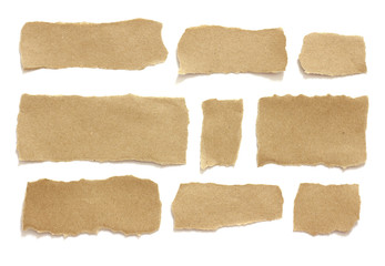 Fototapeta premium close up of a vintage note paper on white background