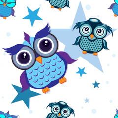 pattern owl graphic cartoon character