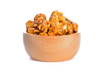 Corn coated with chocolate
