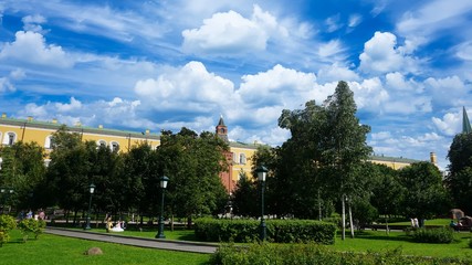 Fototapeta na wymiar Russia Moscow Fountain Park