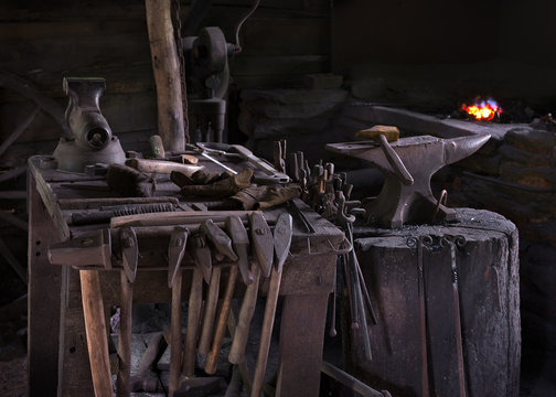 Blacksmith Shop And Tool Detail