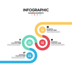 Infographics business marketing report template layout design