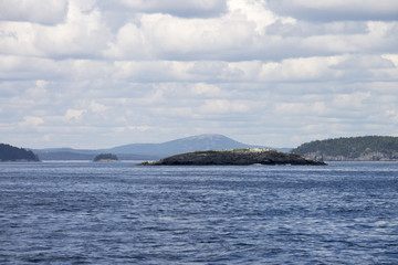 Fototapeta na wymiar Small Islands off the Coast of Maine