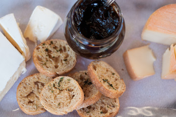 Cheese and jam platter