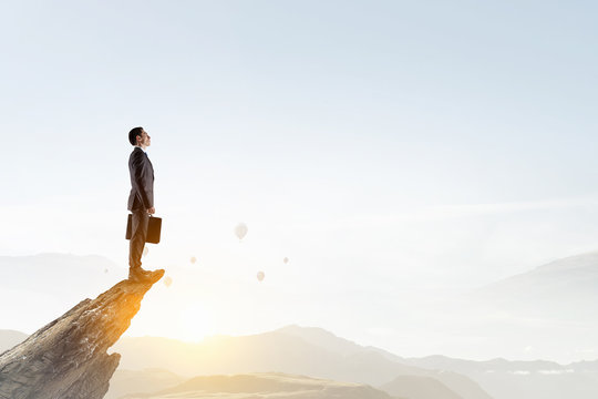 Reaching the top. Mixed media