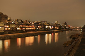 京都鴨川風景
