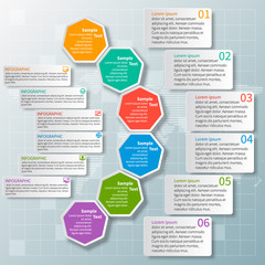 Abstract 3D Paper Infographics
