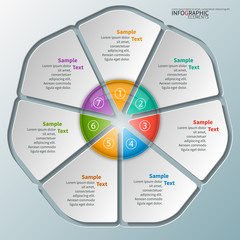 Abstract 3D Paper Infographics