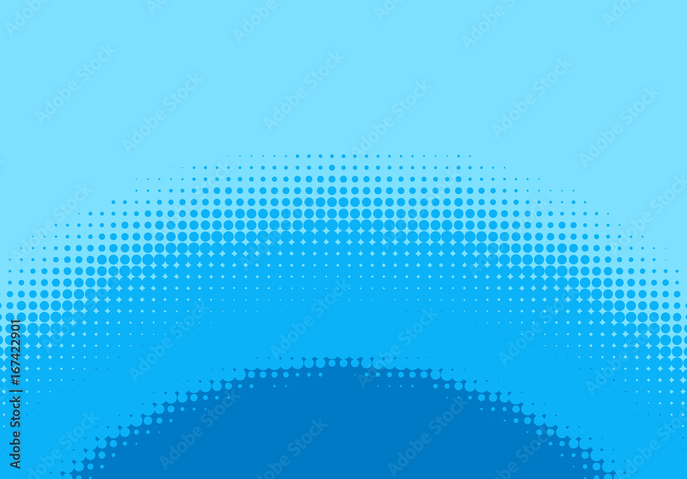 Poster pop art halftone retro background shapes with cartoon style