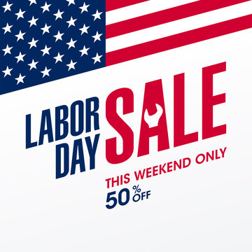 Labor Day Sale, this weekend only special offer banner design