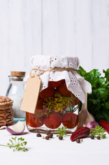 Marinated cherry tomatoes