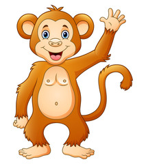 Cute chimpanzee cartoon