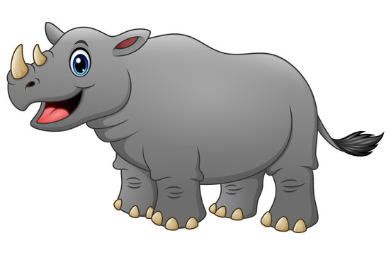 Cute rhino cartoon