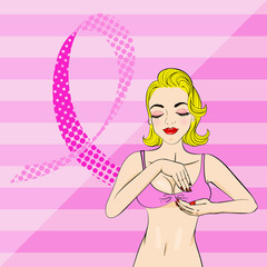 cartoon pop of woman