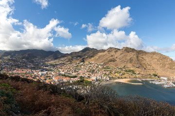 Machico bay on the east coast of Madeira Island, Portugal