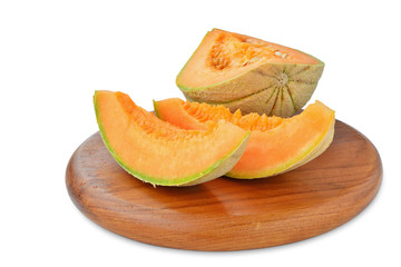 Cantaloupe melon isolated