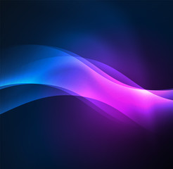 Illuminated neon waves