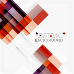 Abstract blocks template design background, simple geometric shapes on white, straight lines and rectangles