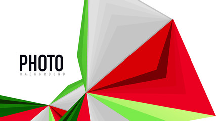 Modern triangle presentation template