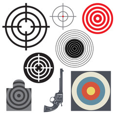 Target icon or symbol set