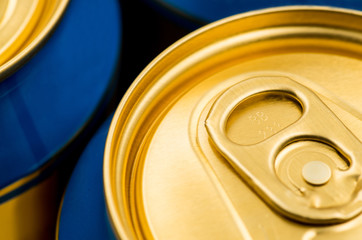 beer can on white background