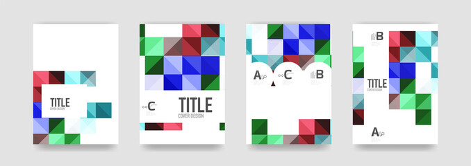 Set of brochure cover templates