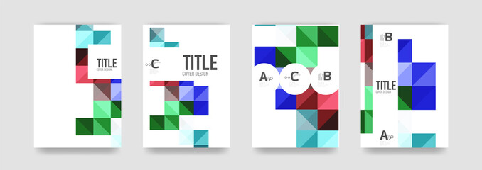 Set of brochure cover templates