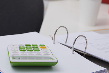office supplies on a table